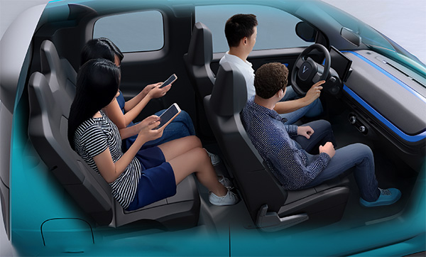 Không gian ghế ngồi VinFast Minio Green